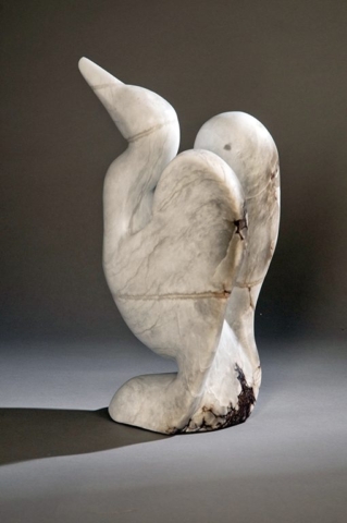 bird stone sculpture art animal