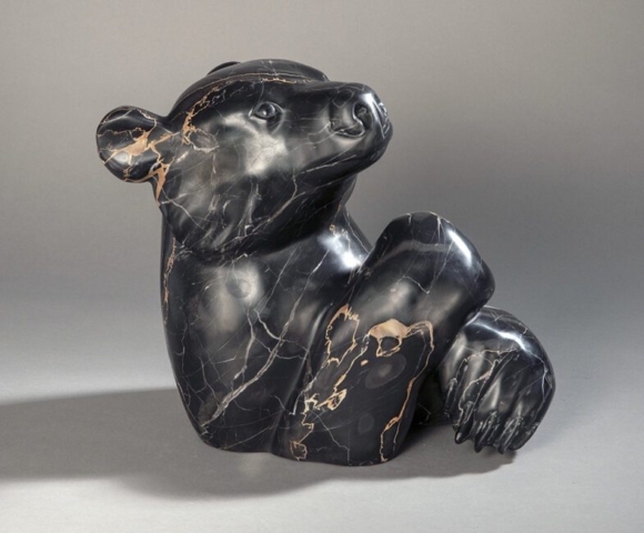 bear sculpture animal stone