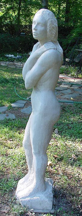 outdoor stone figurative sculpture