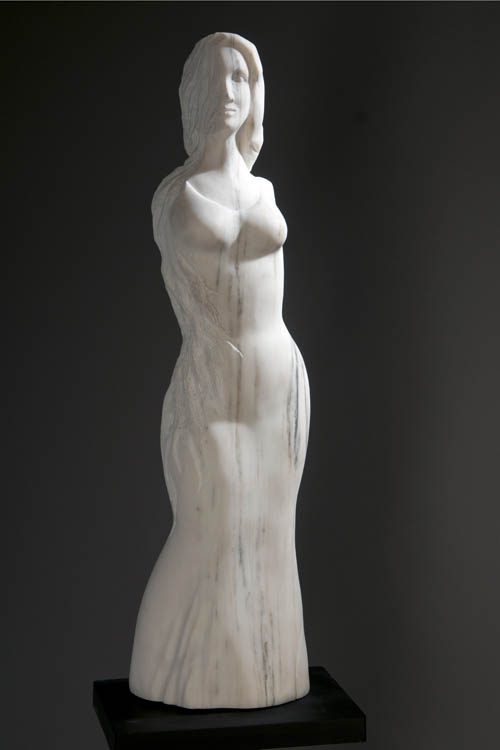 figurative sculpture, contemporary, stone
