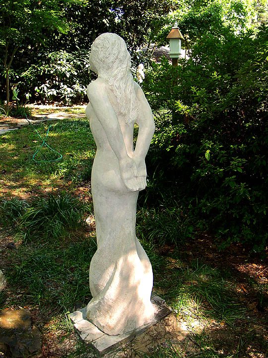 outdoor stone figurative sculpture