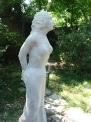 outdoor stone figurative sculpture