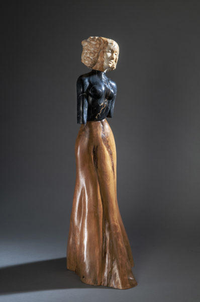sculpture, contemporary sculpture, figurative ,stone, wood