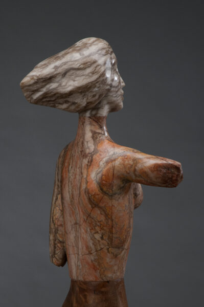 stone wood figurative sculpture, contemporary art