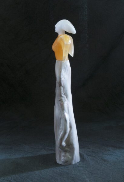 contemporary figurative sculpture, stone