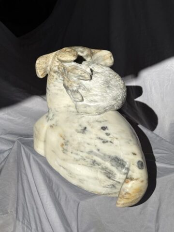 deer fox stone sculpture animal